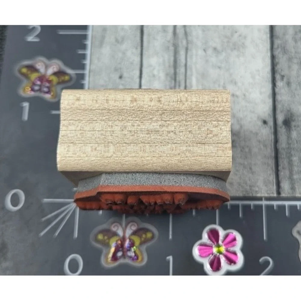 Stampin' Up! May All Your Christmases Be White 2007 Rubber Stamp Wood #F40